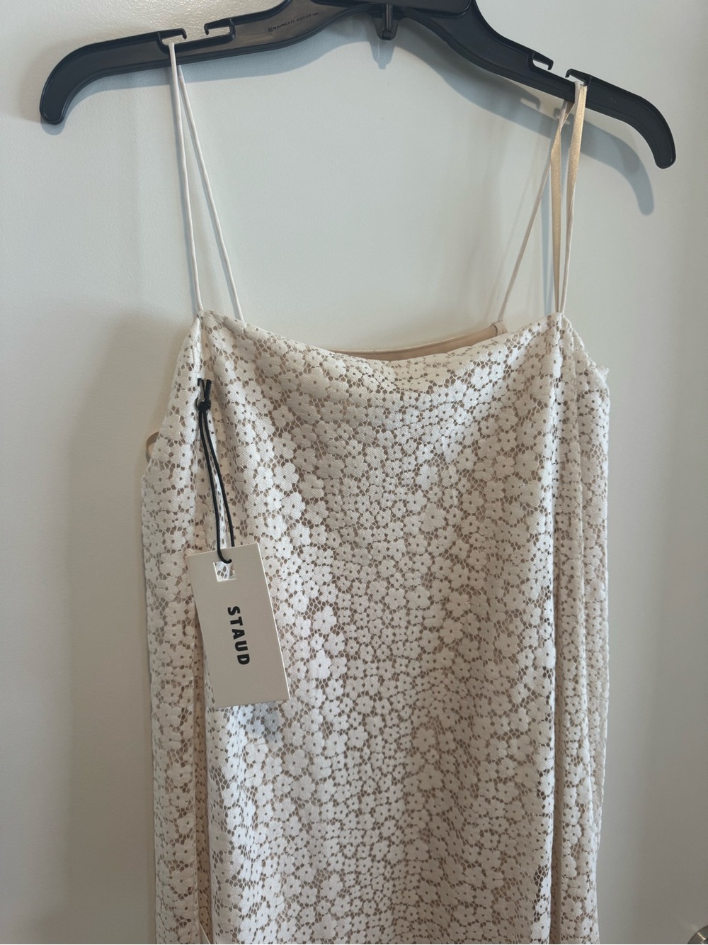 STAUD Cream Guipere Lace Maxi Slip Dress - Picture 4 of 4